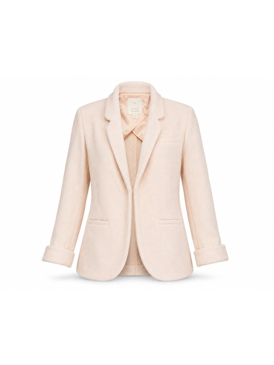 Lauren Conrad Jackets & Blazers - Lauren Conrad LC Women’s Blush Pink Textured Knit Blazer Jacket Size 16 Business